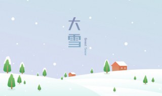 冬雪雪冬是哪四个节气 雪冬是什么节气