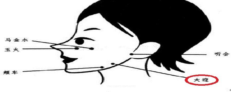 大迎的准确位置图作用 大迎的准确位置图作用的准确位置图片