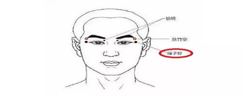 瞳子髎准确位置图(瞳子髎准确位置图片图)