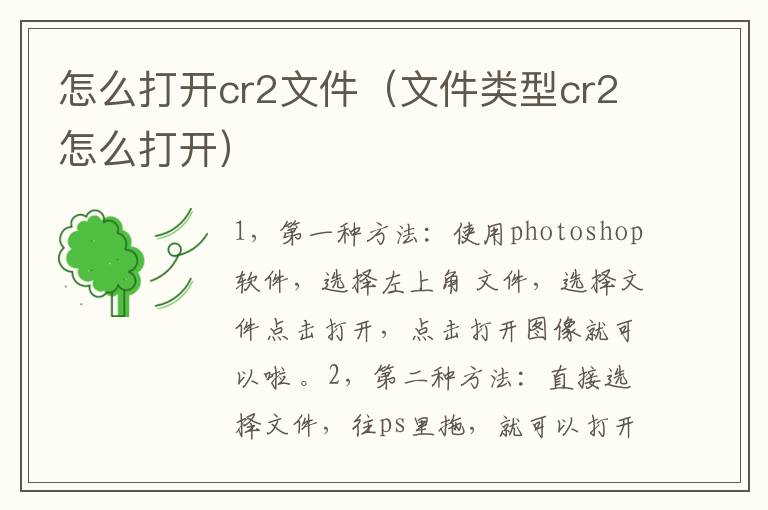 怎么打开cr2文件(文件类型cr2怎么打开)-九图集