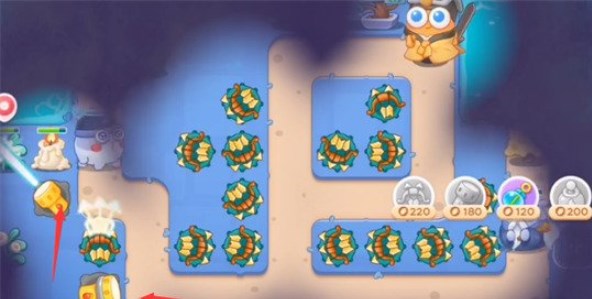 保卫萝卜4阿波道长第24关怎么过? 阿波道长第24关图文通关流程